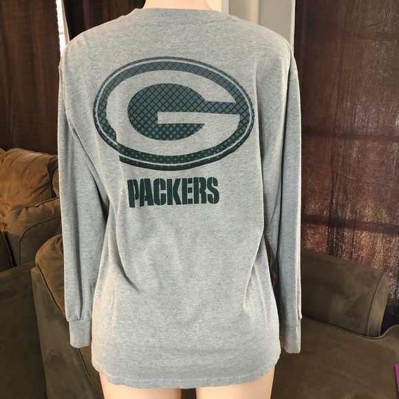 Greenbay Packers Medium Long sleeve shirt Men’s Grey Football 🏈 - Picture 3 of 5
